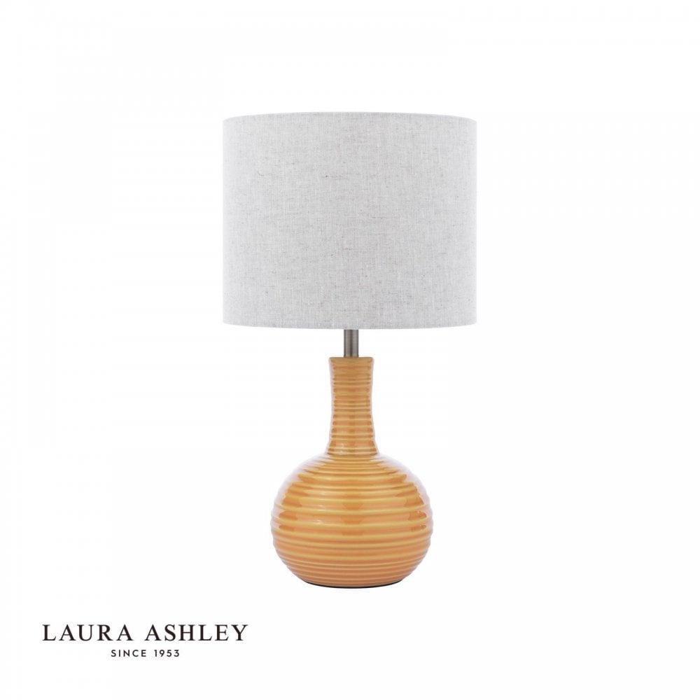 Padley Yellow Ceramic Table Lamp C/W Shade