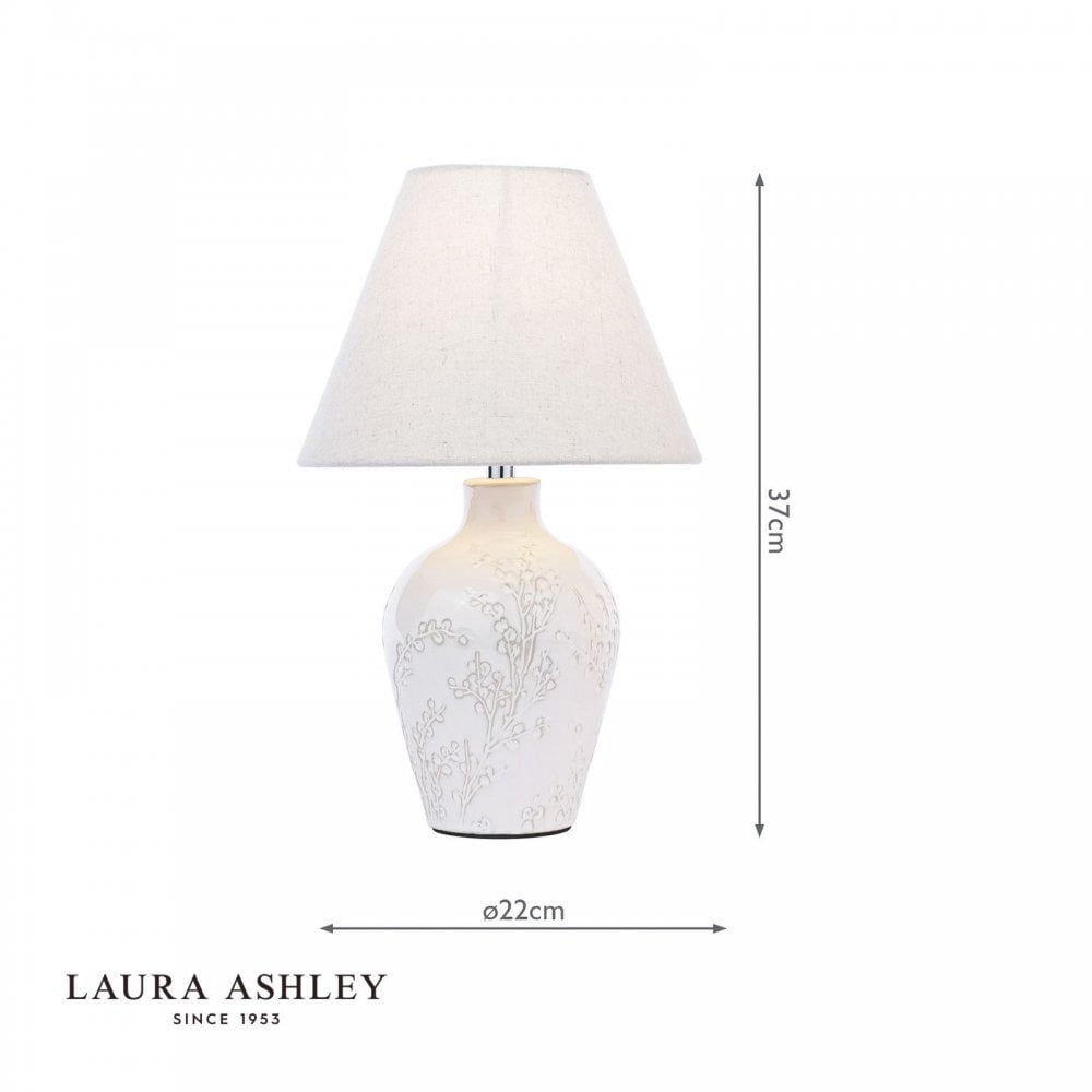 Pussywillow Twin Pack Cream Table Lamp C/W Shades