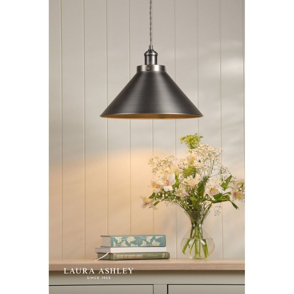 Rufus Large Industrial Nickel Pendant