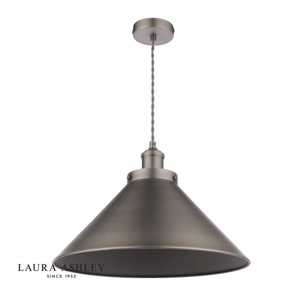 Rufus Large Industrial Nickel Pendant