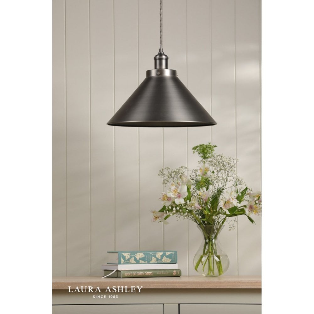 Rufus Large Industrial Nickel Pendant