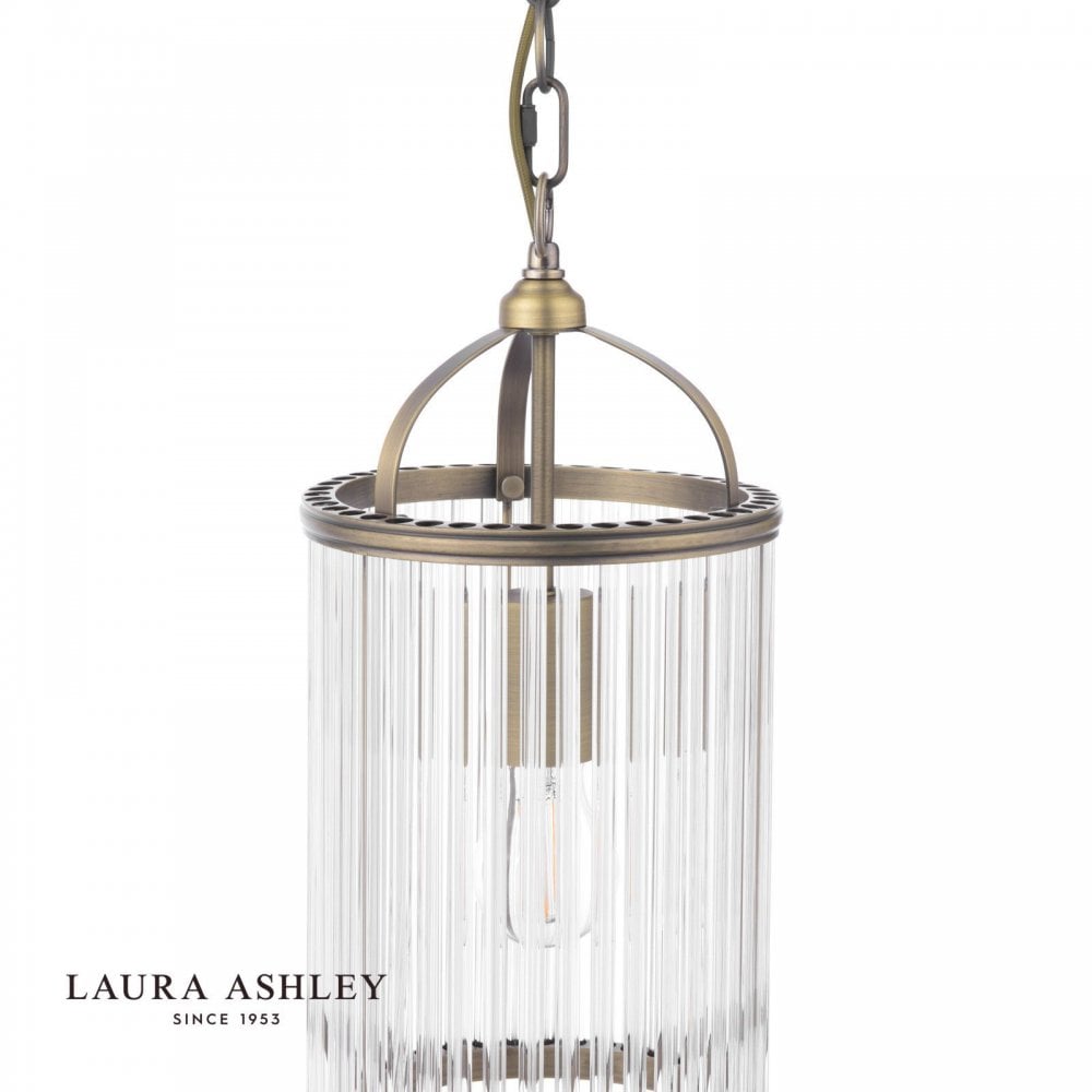 Sutton Single Antique Brass Pendant