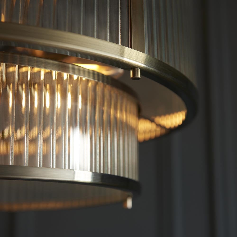 Ridgeton 5 Light Antique Brass Pendant