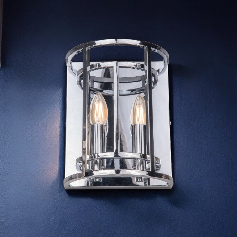 Chester 2 Light Wall Fitting in Polished Chrome