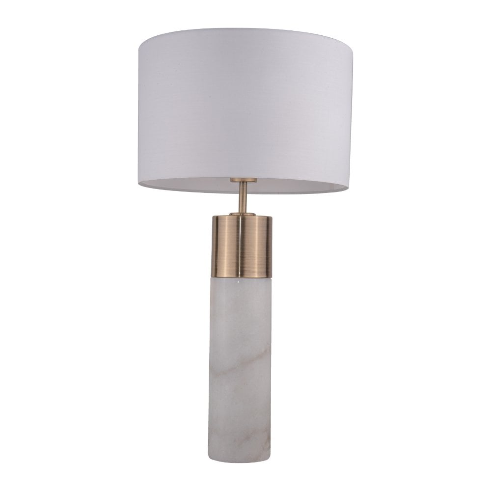 Freya Antique Brass Table Lamp C/W Shade