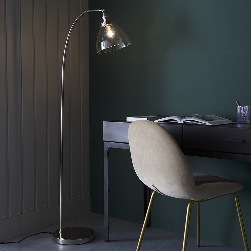 Hansen Floor Lamp in Bright Nickel