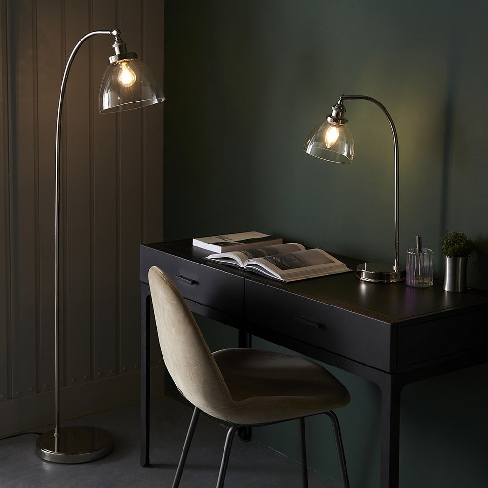 Hansen Floor Lamp in Bright Nickel
