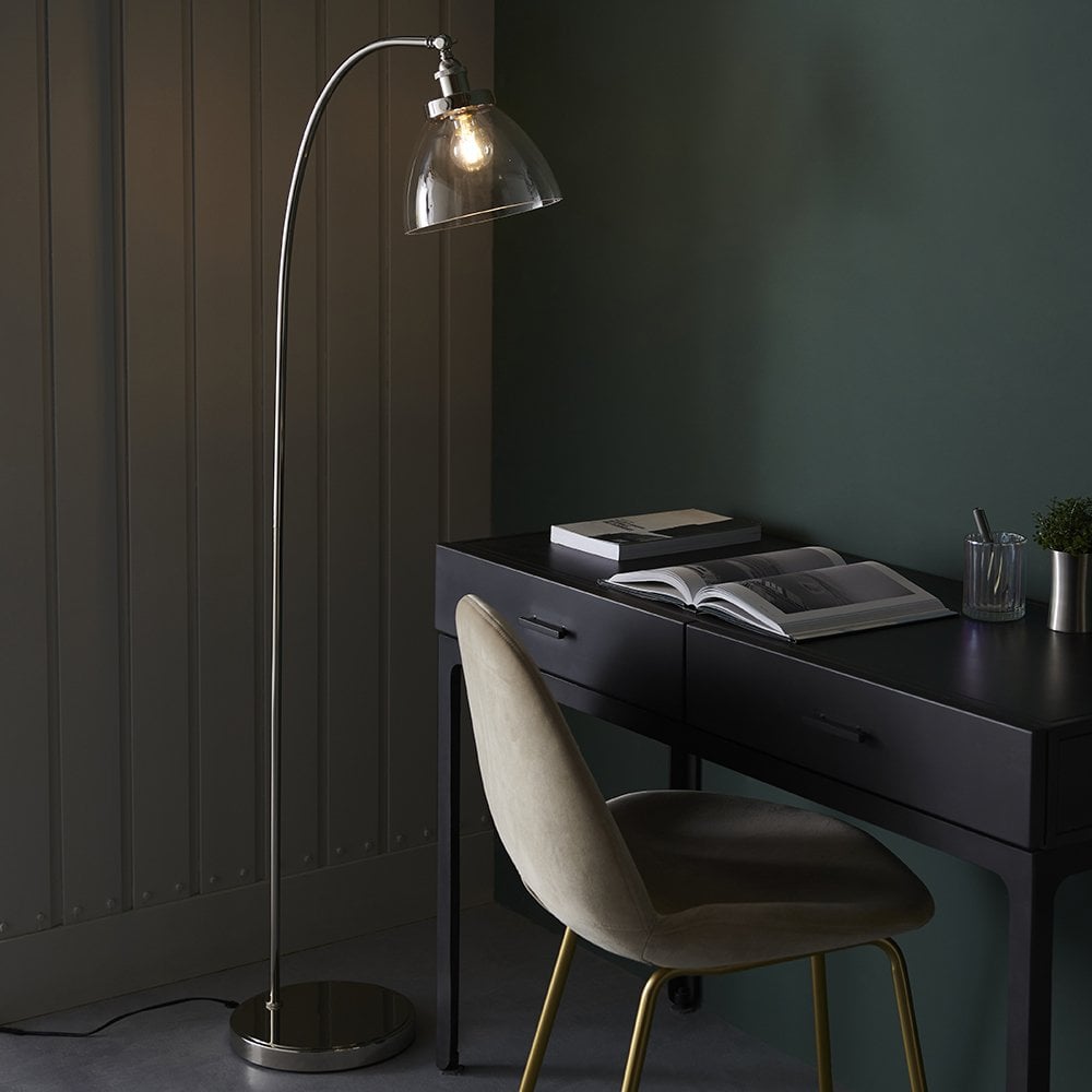 Hansen Floor Lamp in Bright Nickel