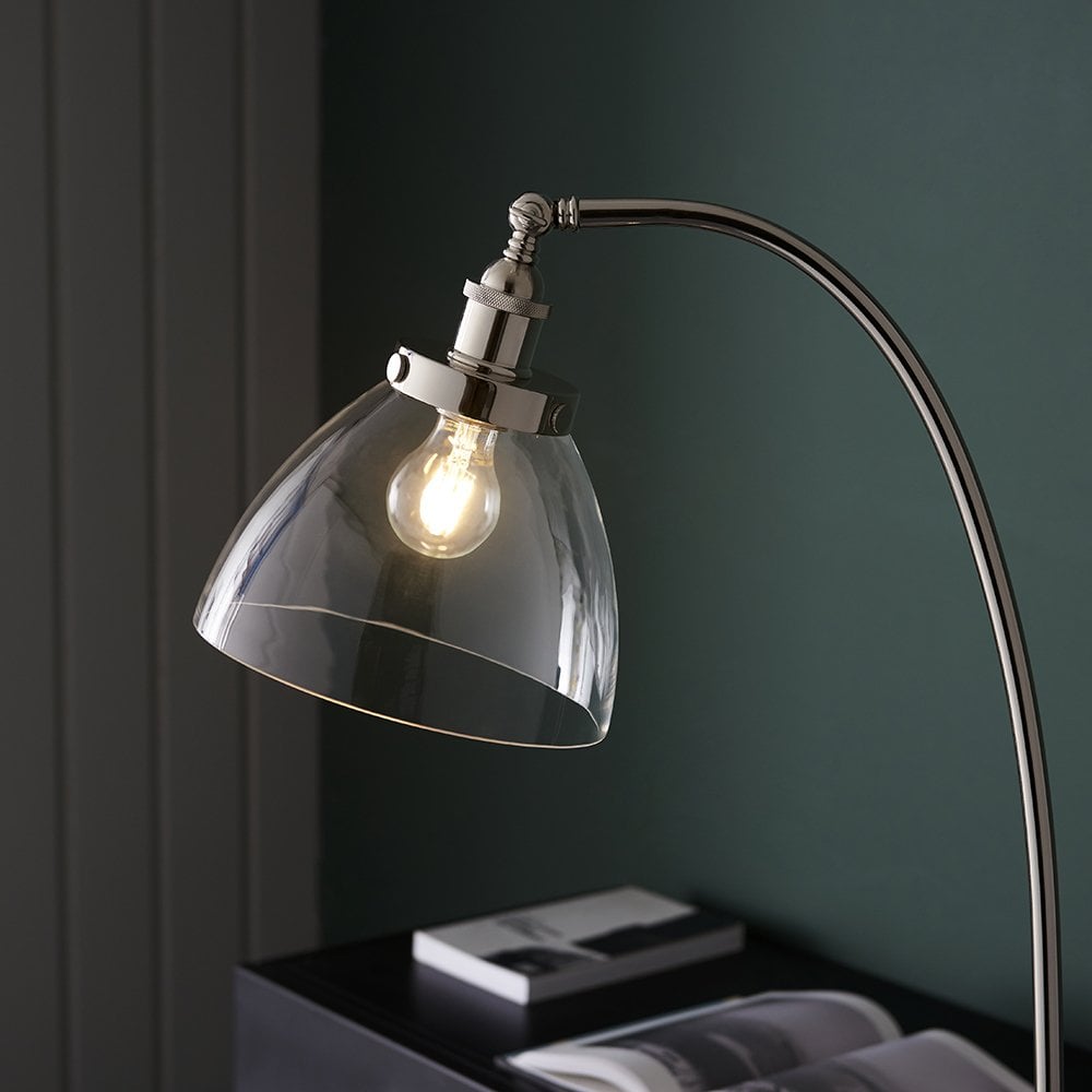 Hansen Floor Lamp in Bright Nickel