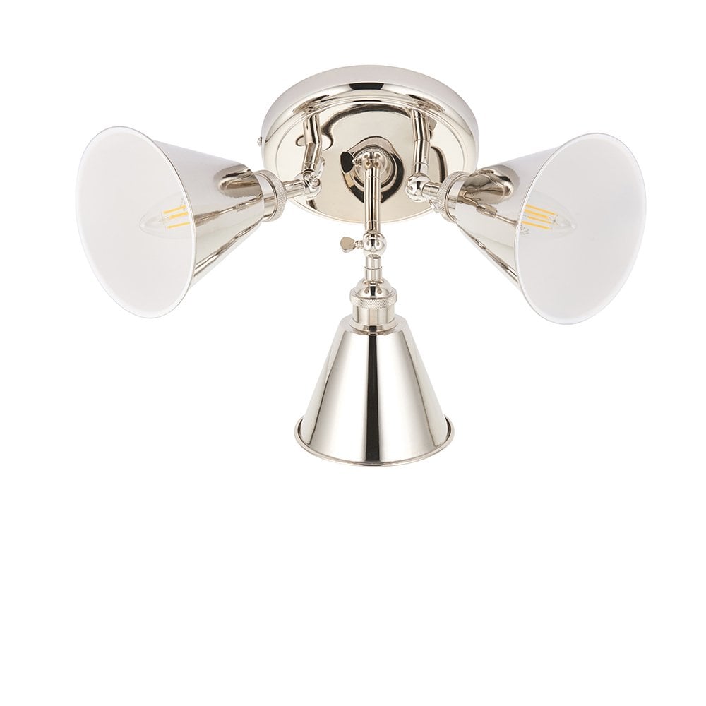 Hal 3 Light Spotlight in Polished Nickel