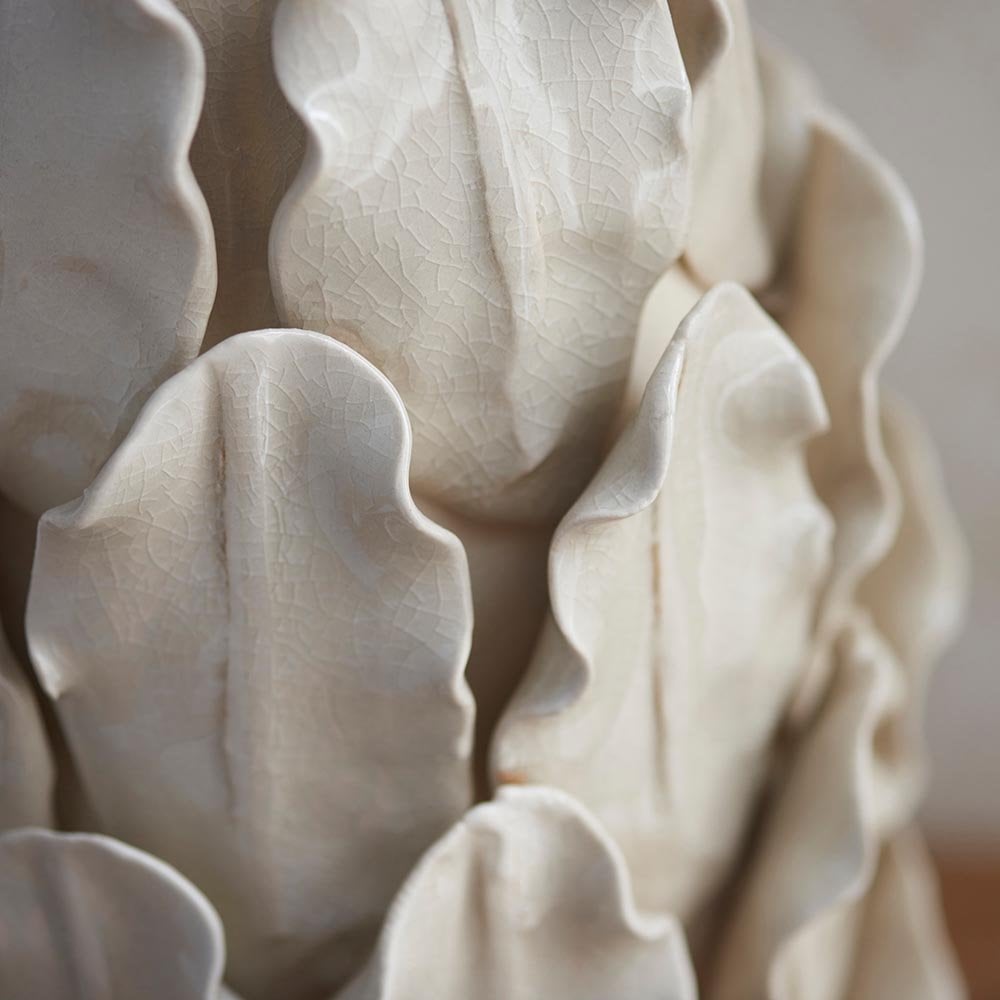 Layered Large Leaf Table Lamp Base Only