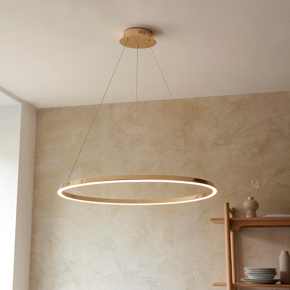 Staten LED French Gold Pendant