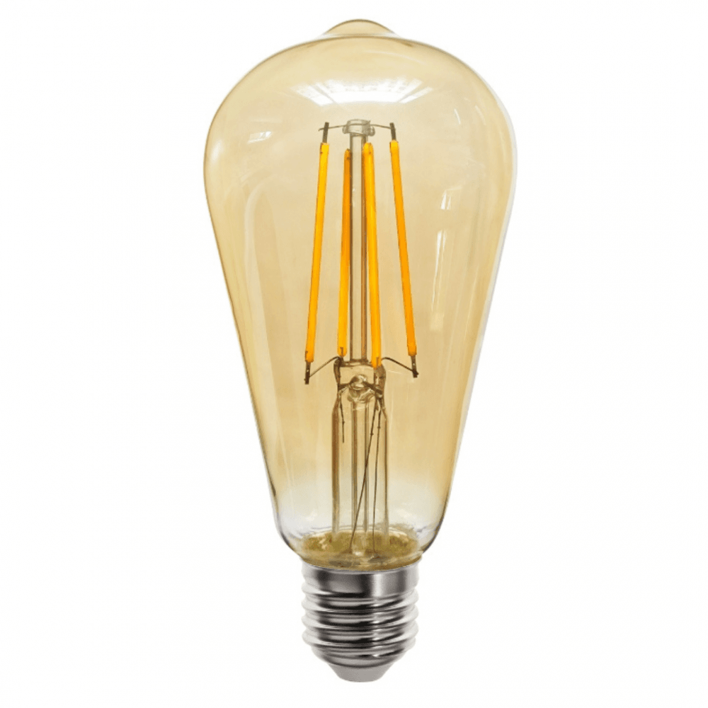 6W Amber Glass Dimmable E27 Squirrel Bulb
