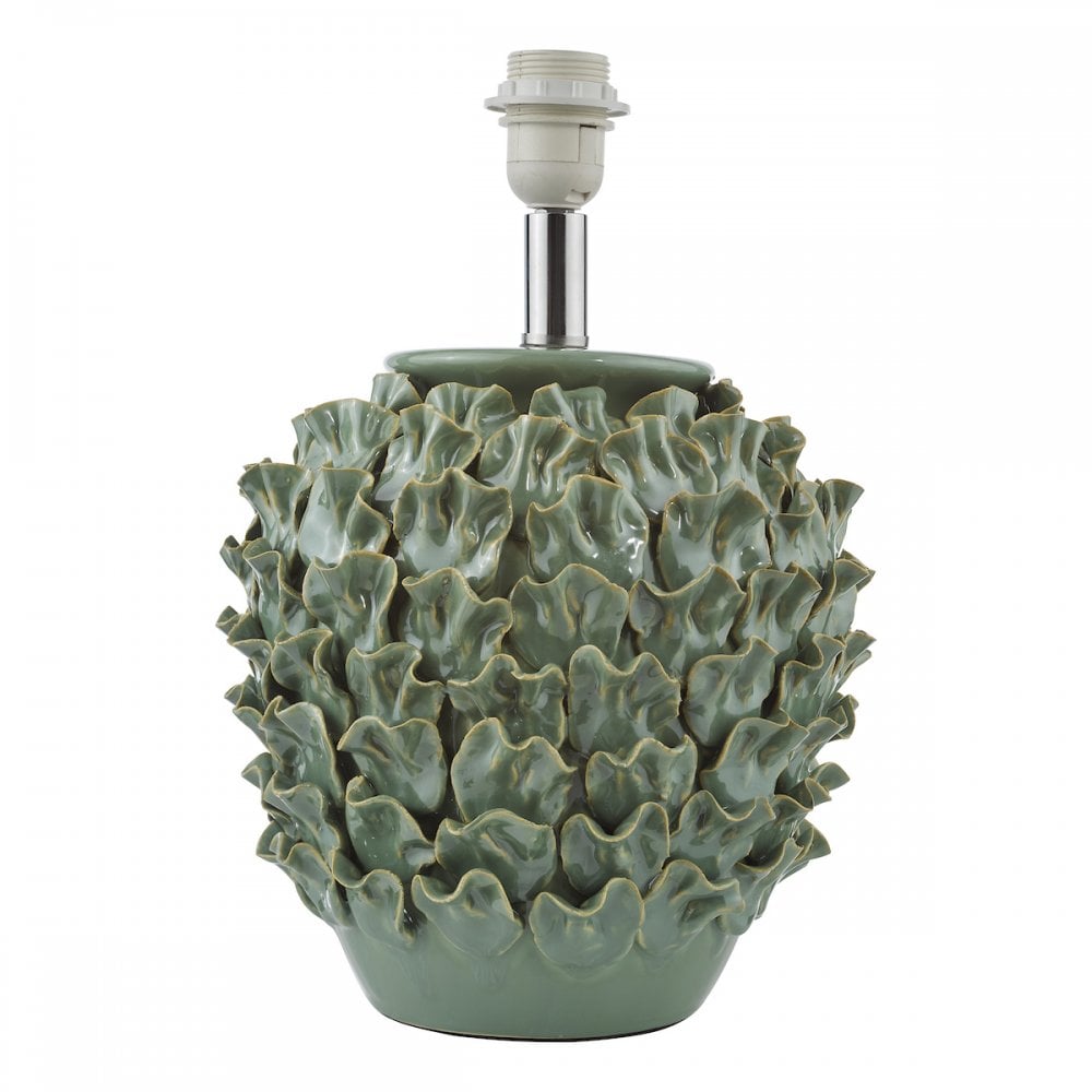 Ailsa Ceramic Table Lamp in Green Base Only