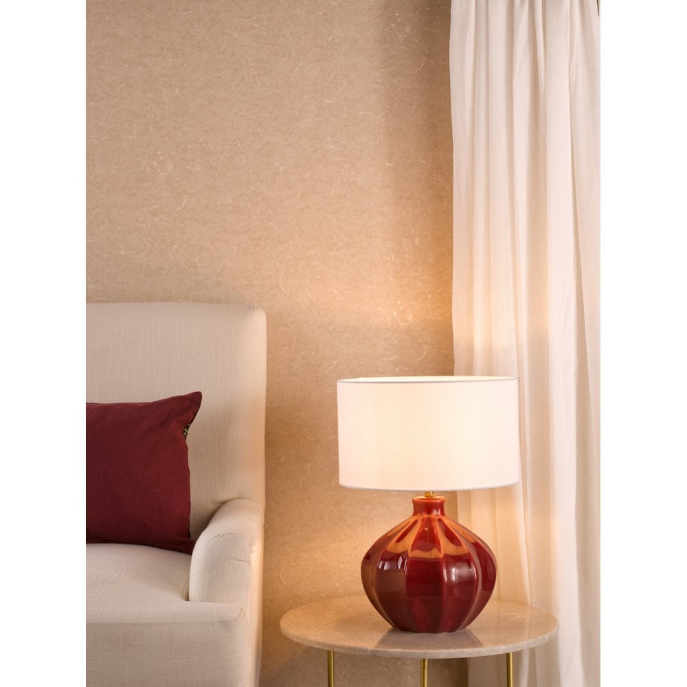 Amrita Red Base Only Table Lamp