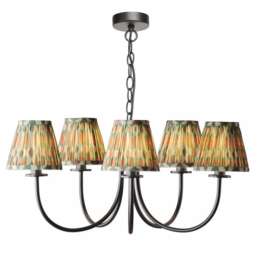 Becca 5 Light Pendant in Matt Black