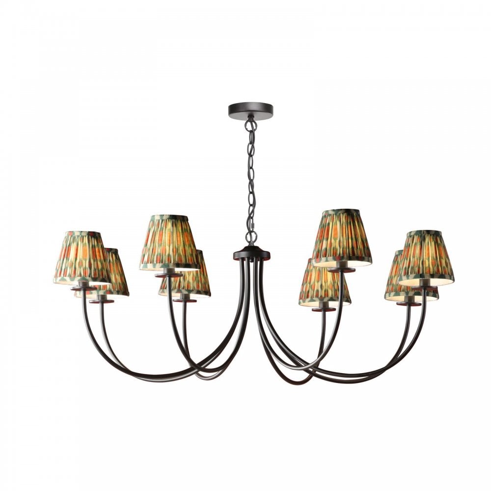 Becca 8 Light Pendant in Matt Black