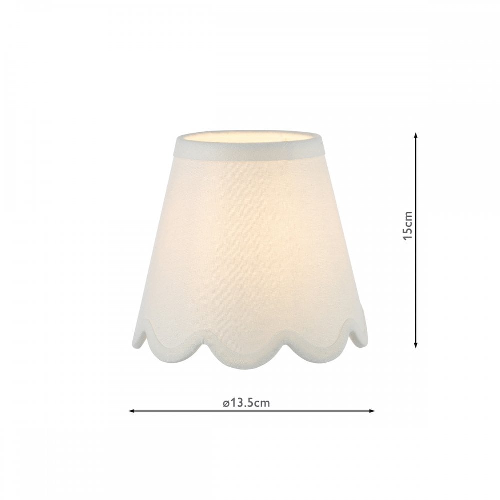 Nerita Ivory Linen Tapered Shade 15cm