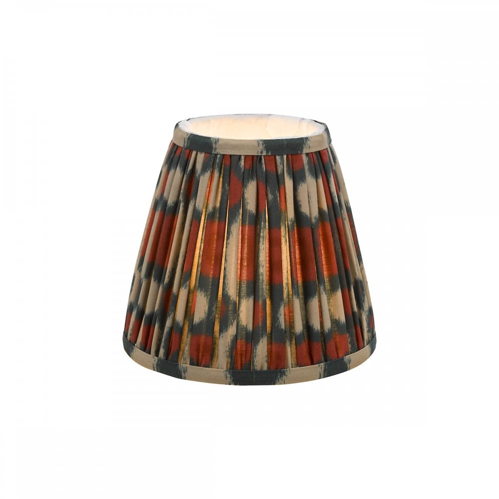 Ikat Red & Green Cotton Shade 15cm