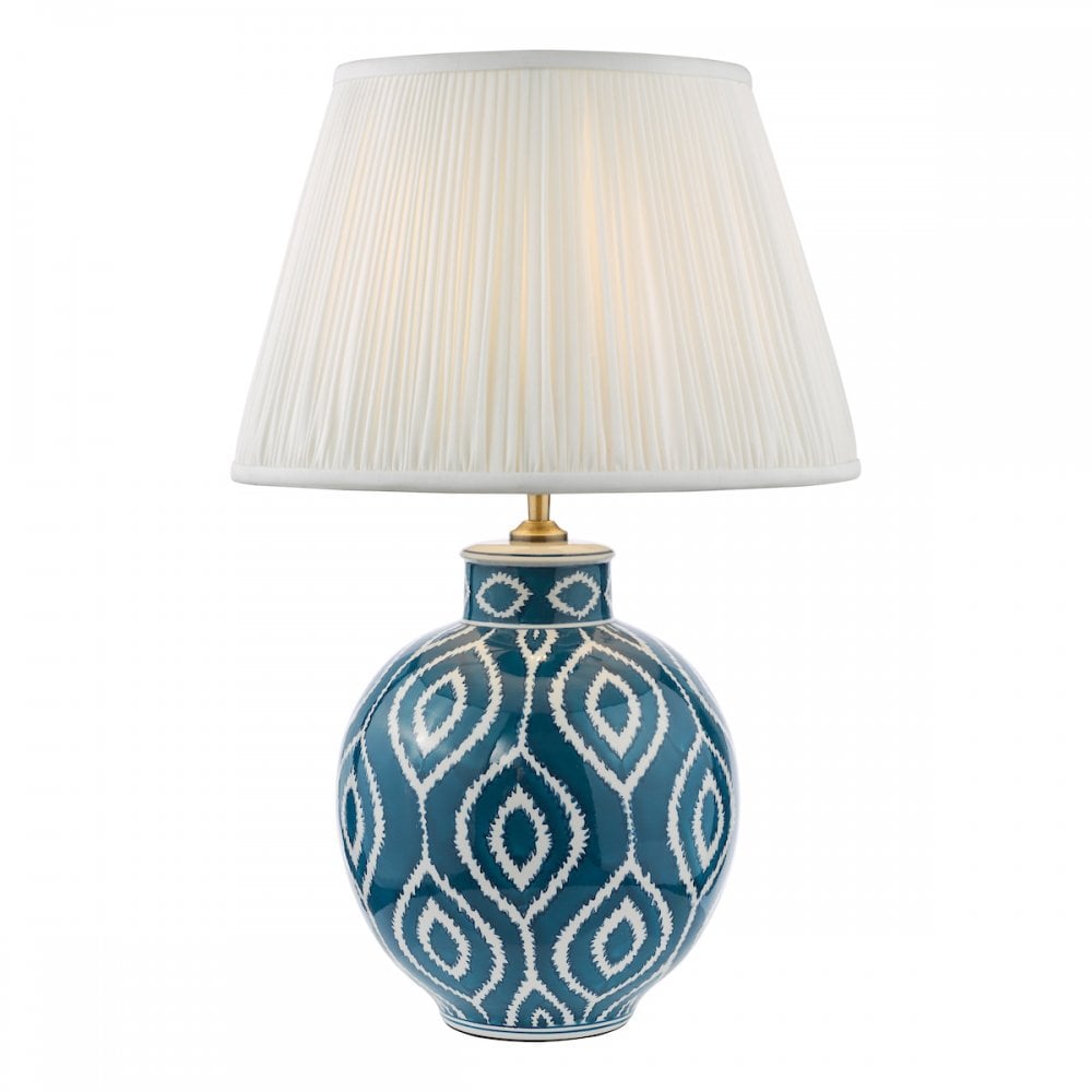 Dakari Blue & Brass Table Lamp Base Only