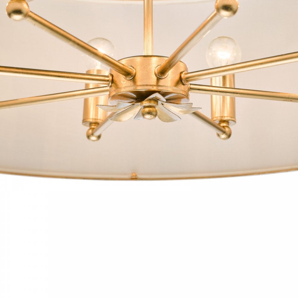 Fenella 8 Light Gold Pendant