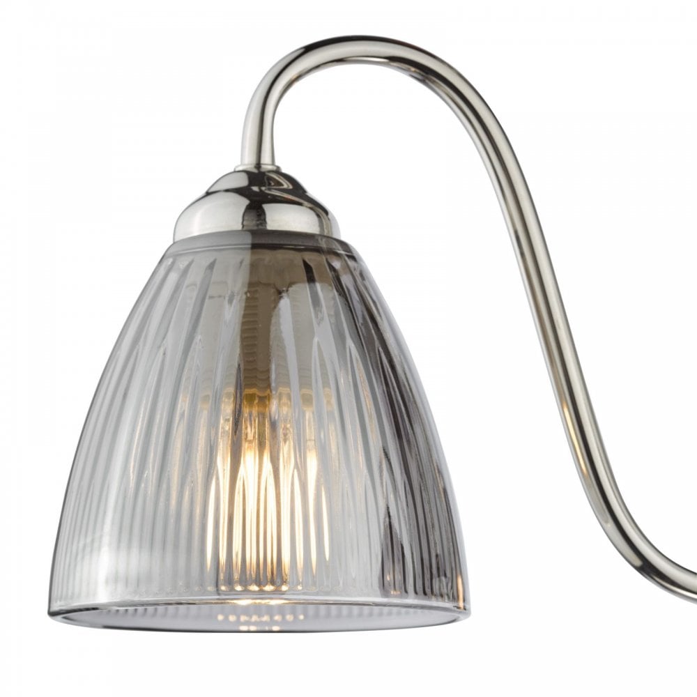Glynis Polished Nickel 3 Light Semi Flush Fitting