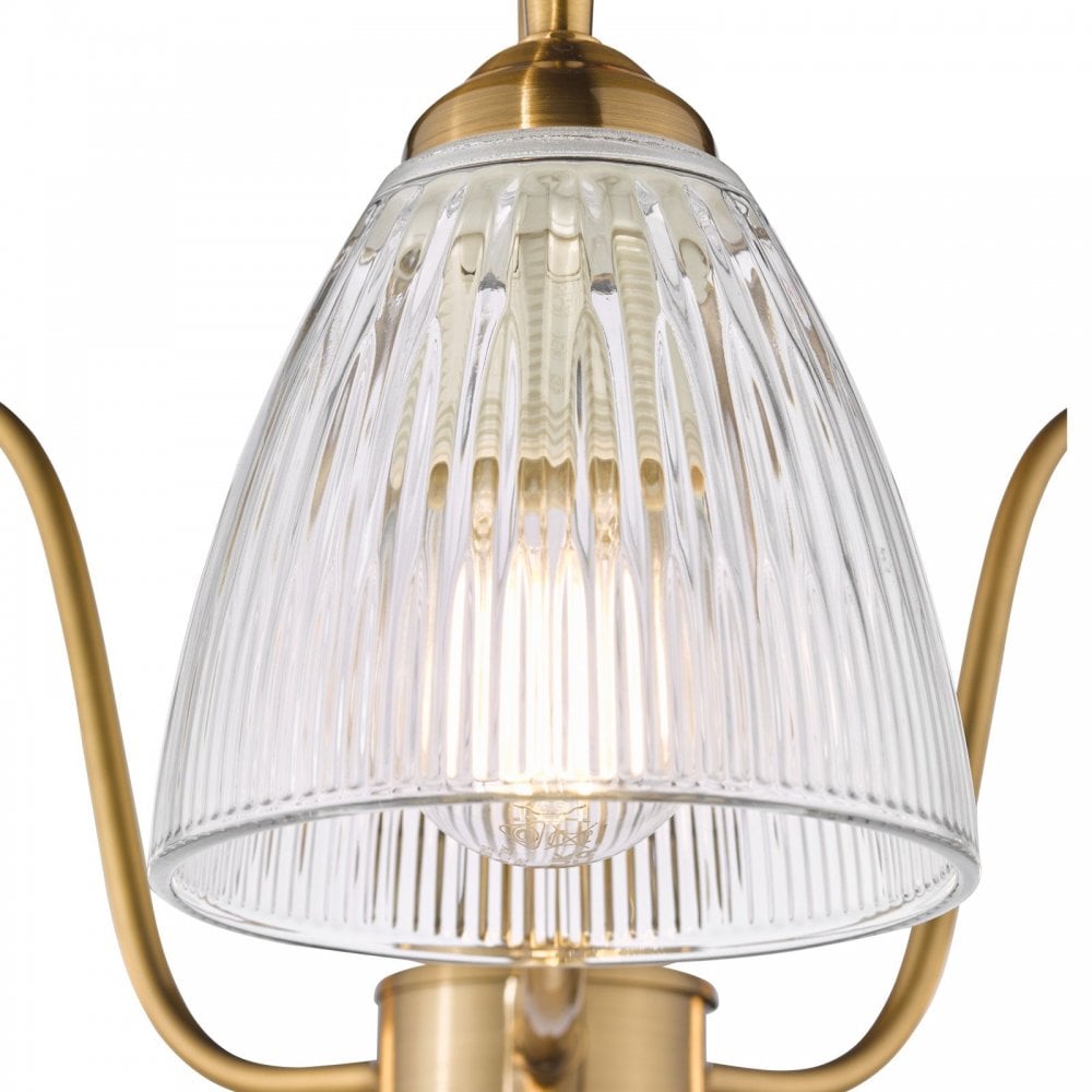Glynis Antique Bronze 3 Light Semi Flush Fitting