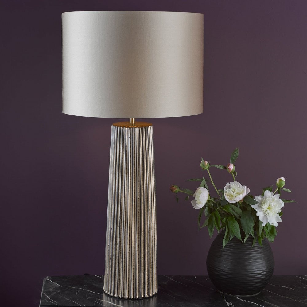 Myla Bronze Ceramic Table Lamp C/W Shade