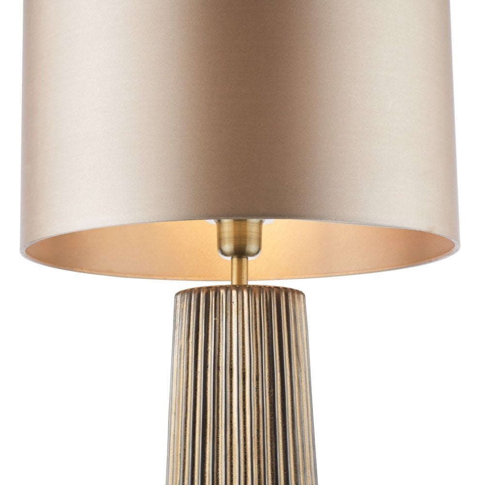 Myla Bronze Ceramic Table Lamp C/W Shade