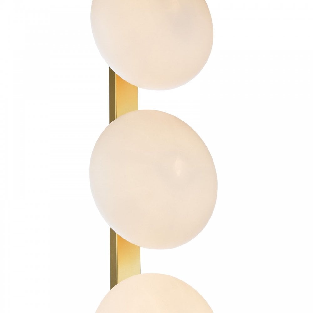 Tauri Gold & Opal Glass Floor Lamp