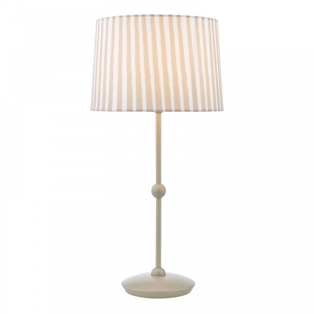 Sosa Matt Taupe Table Lamp C/W Shade