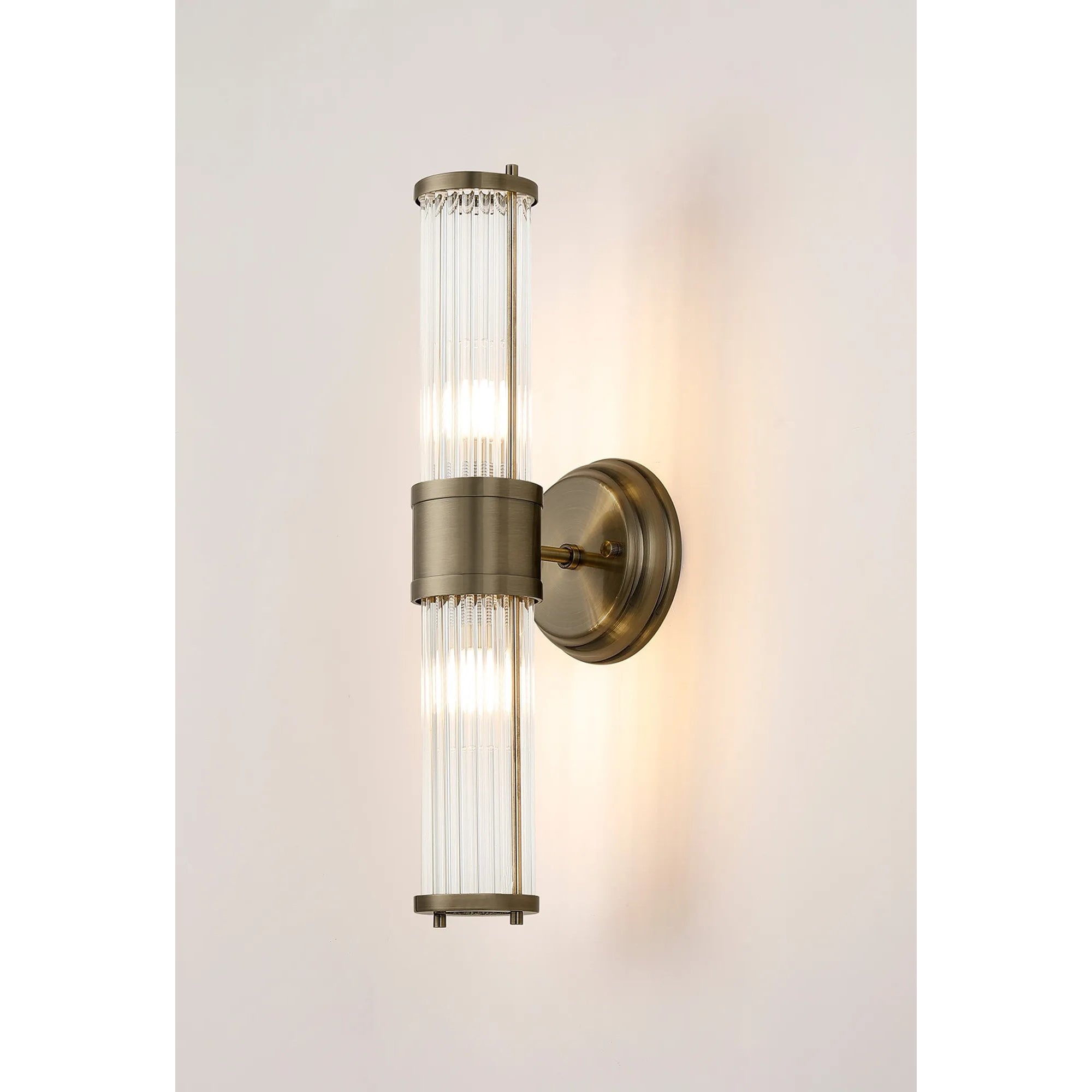Appeal Up and Down Wall Light in Antique Brass