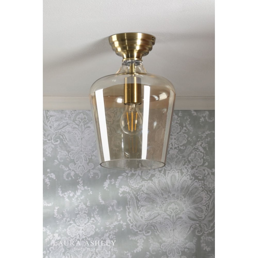 Ockley Polished Chrome Semi Flush Fitting