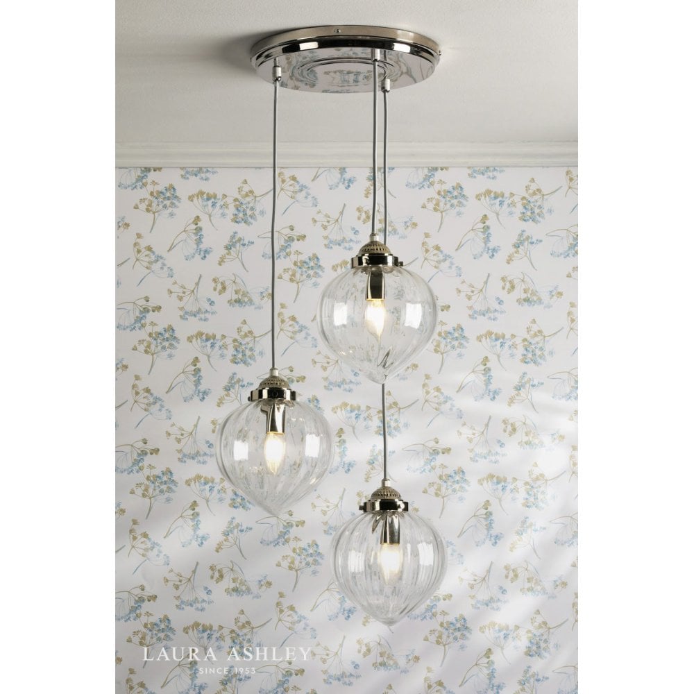 Whitham 3 Light Antique Brass Cluster Pendant