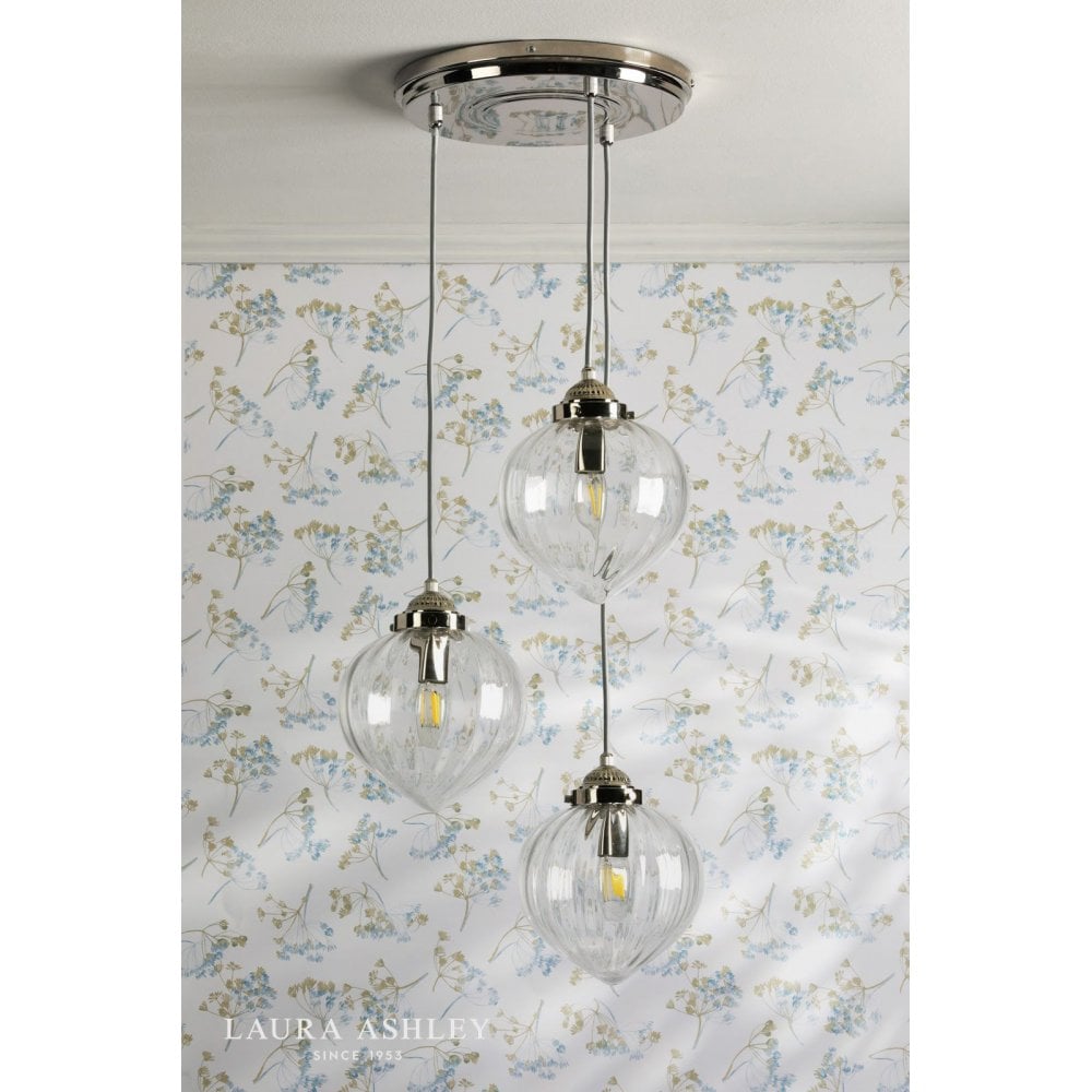Whitham 3 Light Antique Brass Cluster Pendant