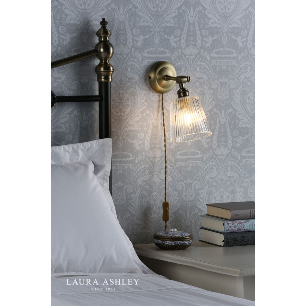 Callaghan Plugged Wall Light in Antique Brass
