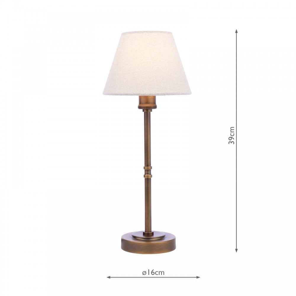 Denston Antique Bronze Table Lamp C/W Shade