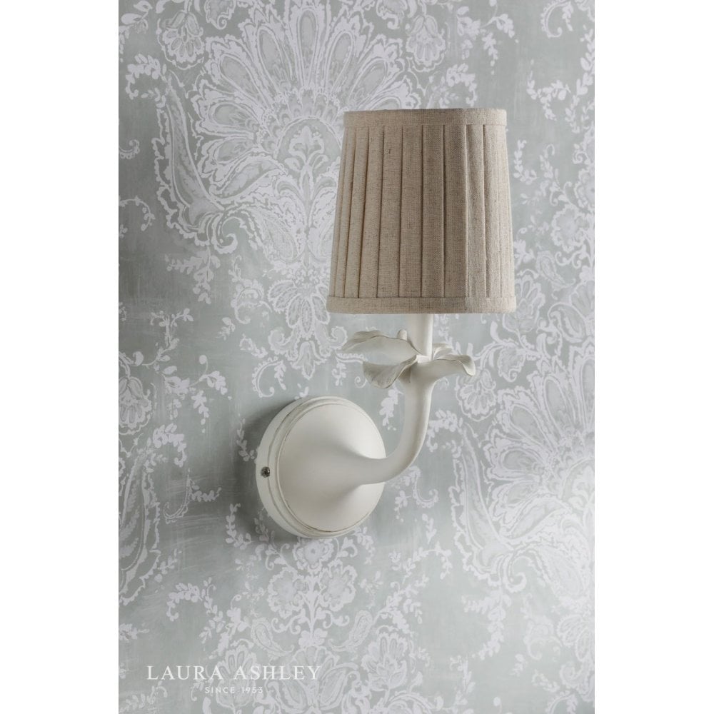 Eleni White Wall Light C/W Shade