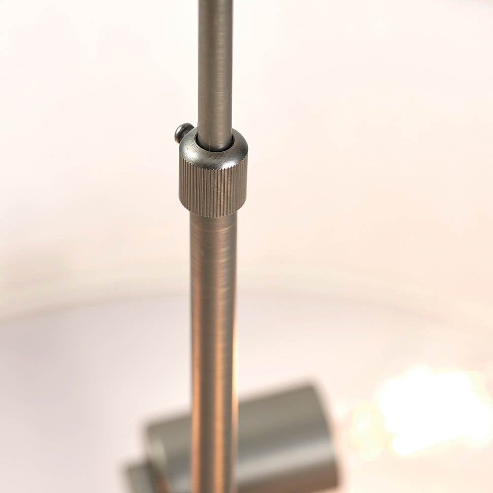 Hayfield 3 Light Pendant in Brushed Bronze C/W Shade