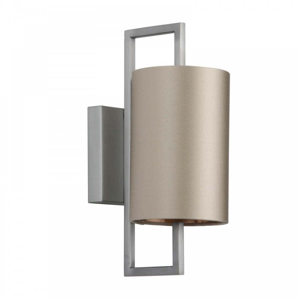 Hampstead Brushed Chrome Wall Light C/W Bespoke Shade