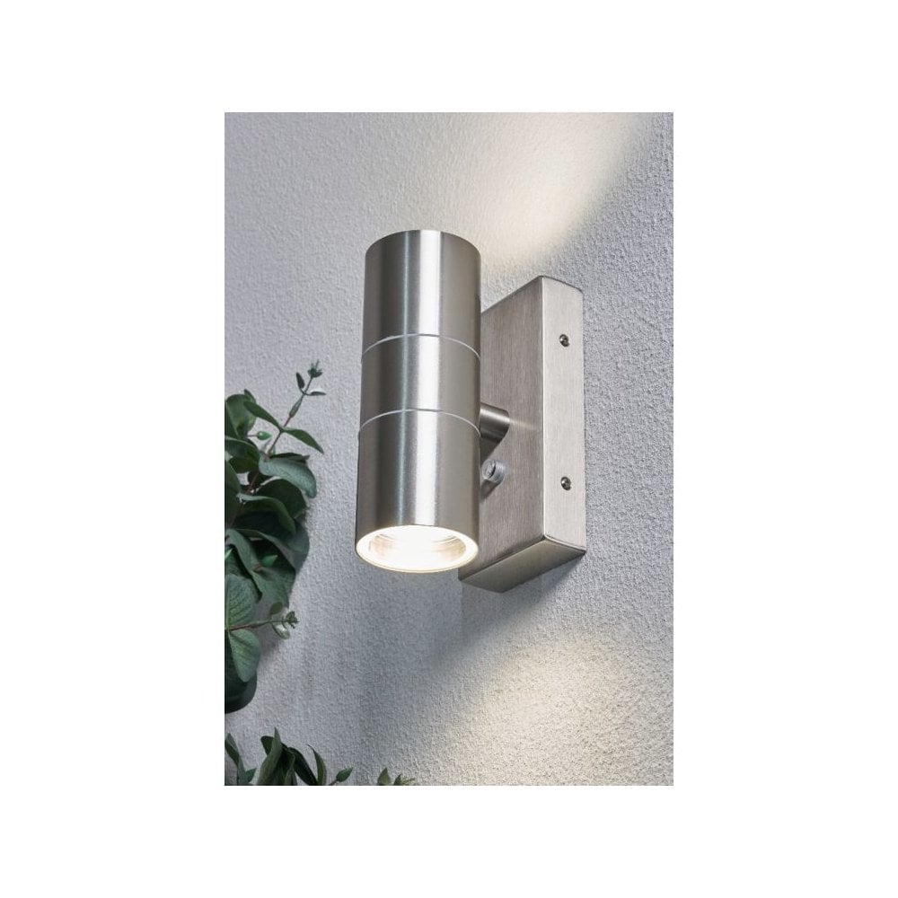Leto Stainles Steel Up and Down Photocell Wall Light