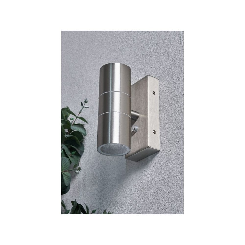 Leto Stainles Steel Up and Down Photocell Wall Light