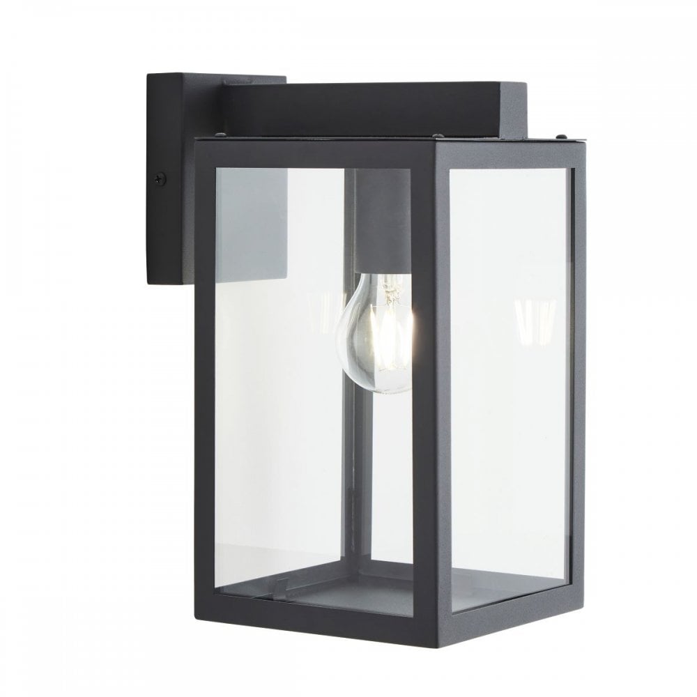 Hestia Glass Wall Lantern in Anthracite