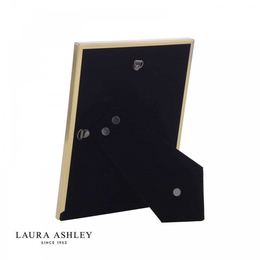 Harrison 4x6 Inch Photo Frame Brushed Brass and Blue