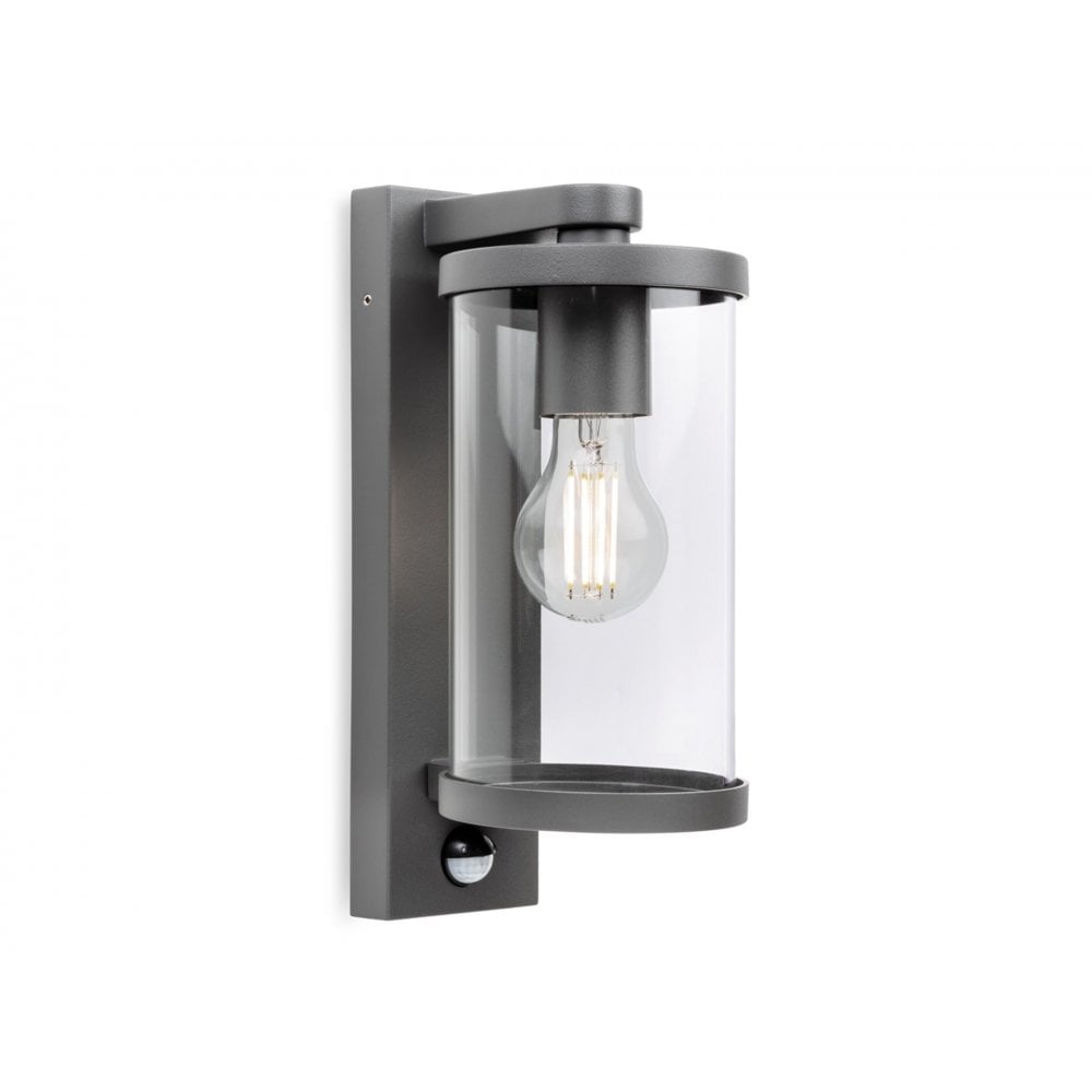 Harley Graphite Wall Lantern with PIR Sensor