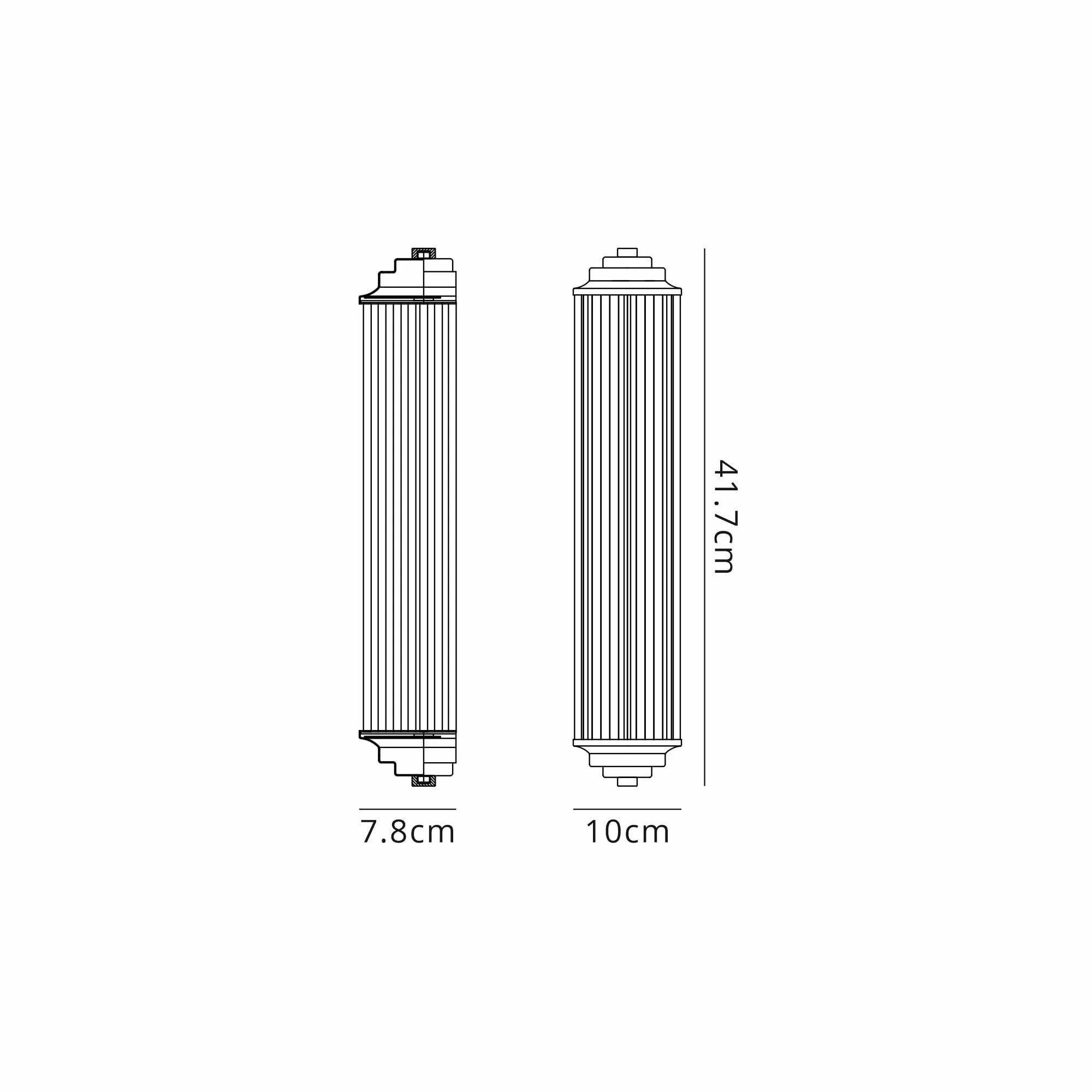 Appeal Small Flush Wall Antique Brass Fitting IP44