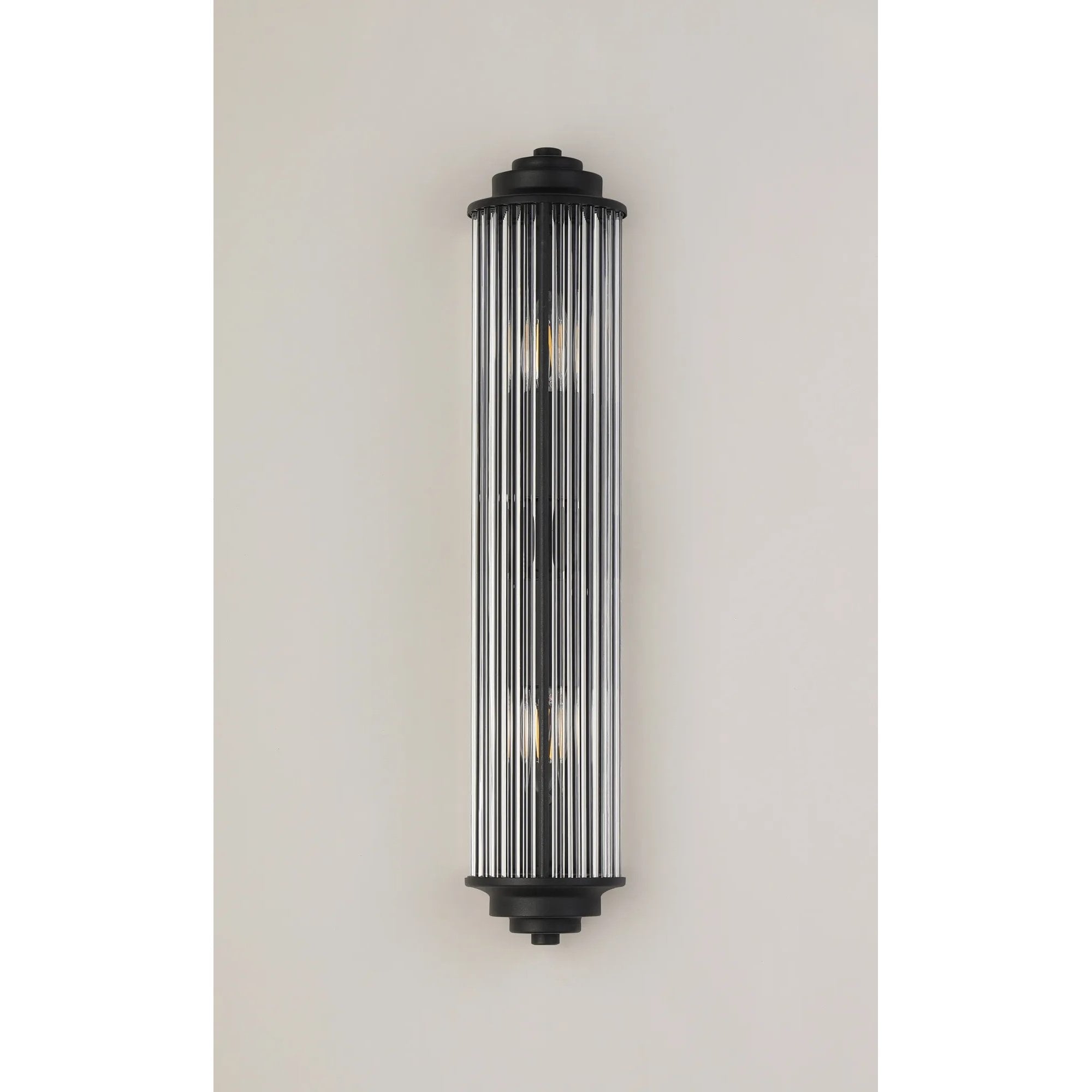 Appeal Large Flush Satin Black Wall Fitting IP44
