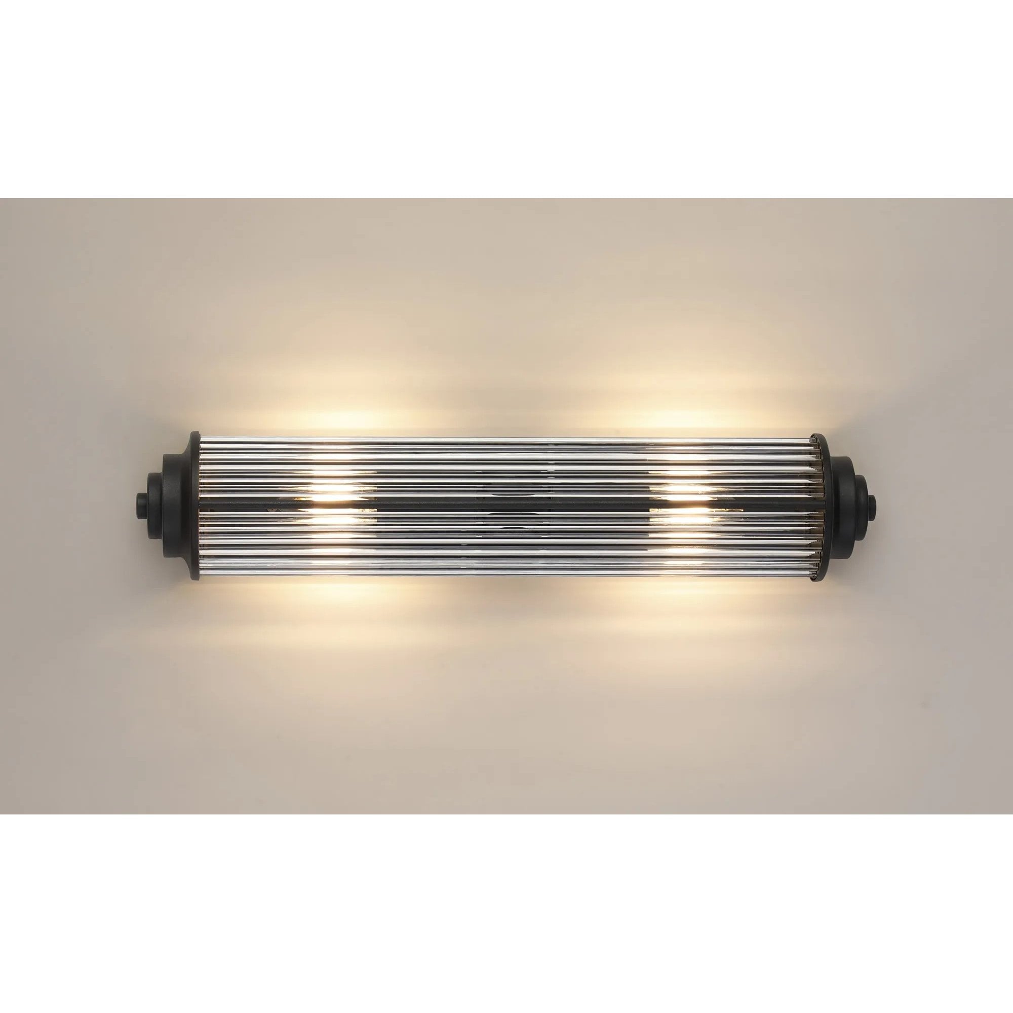Appeal Large Flush Satin Black Wall Fitting IP44