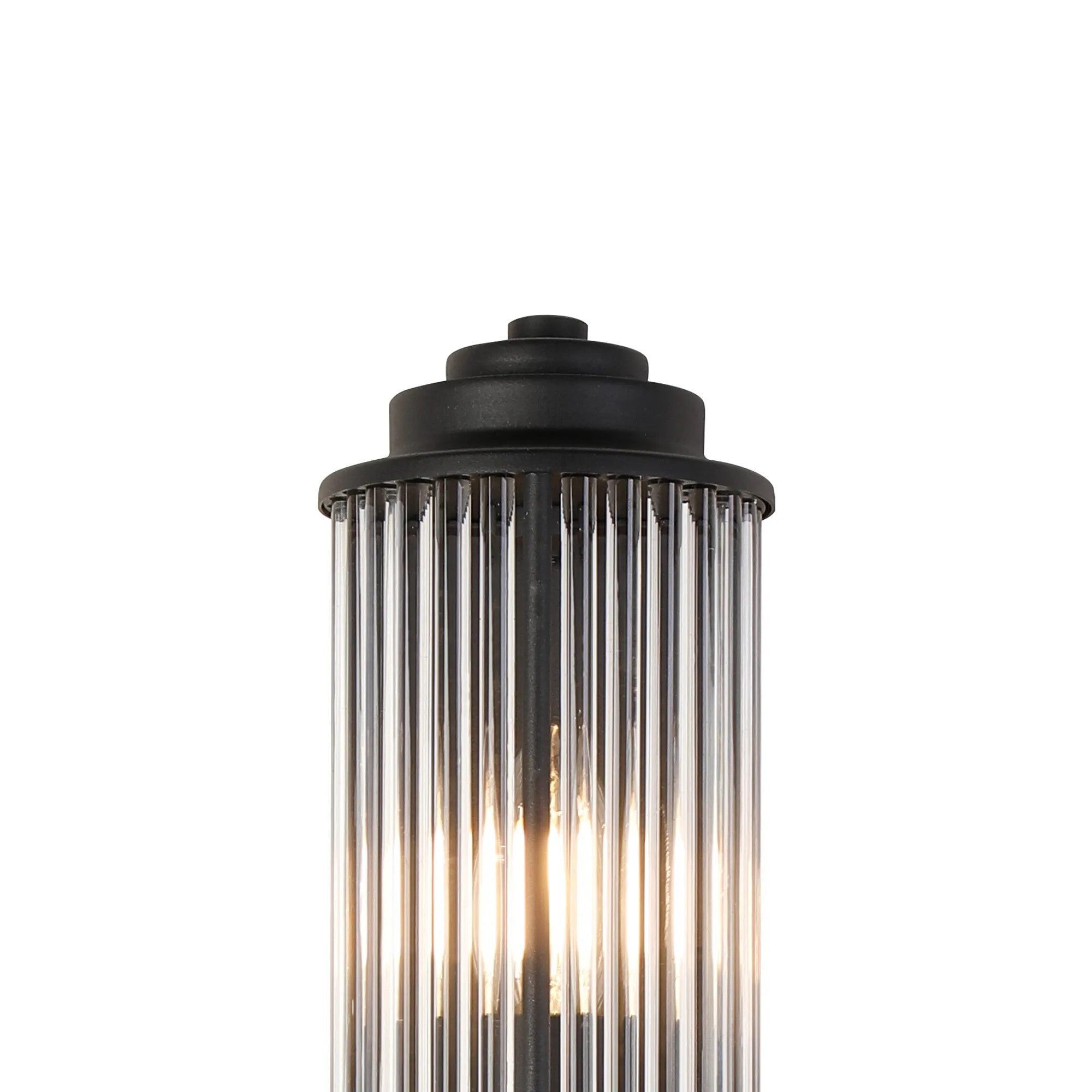 Appeal Large Flush Satin Black Wall Fitting IP44