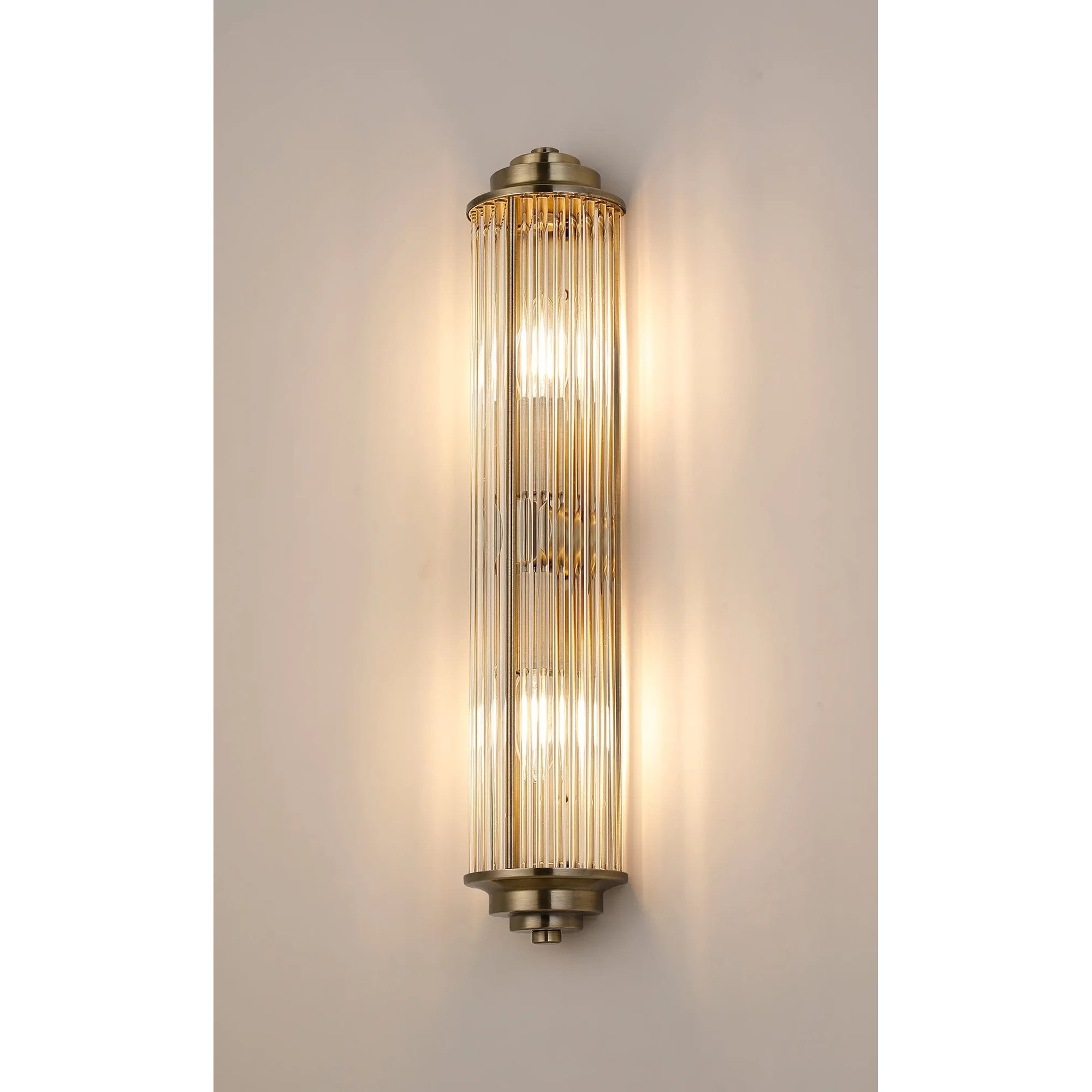 Appeal Large Flush Wall Antique Brass Fitting IP44